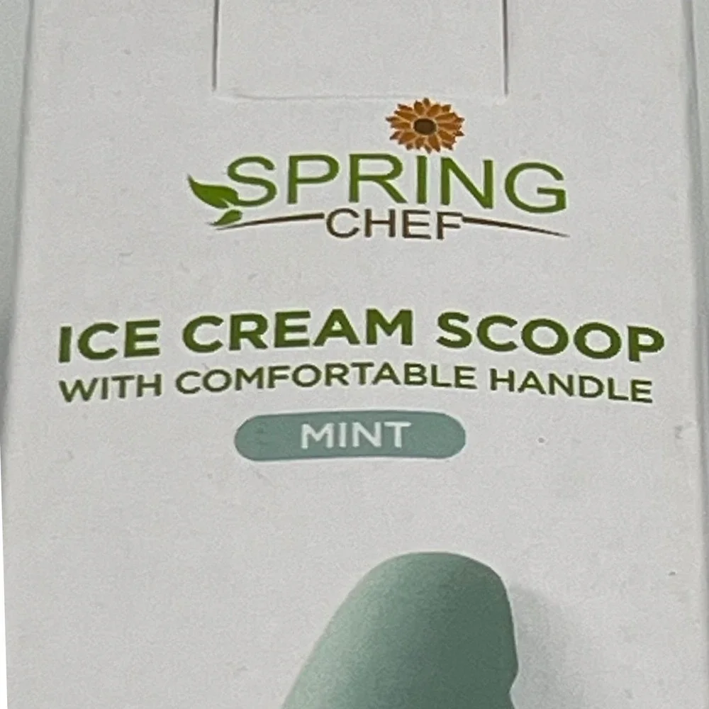 Spring Chef Ice Cream Scoop Mint Heavy Duty Ergonomic Grip New